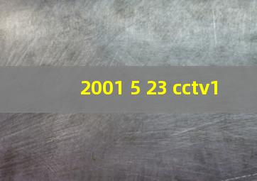 2001 5 23 cctv1